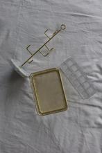 Organizers Set - Woonaccessoires Goudkleurig Metaal, Ophalen of Verzenden
