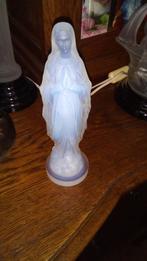 Art deco:etling madonna beeld opalescence glas 1930/40 21 cm, Antiek en Kunst, Ophalen