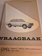 Vraagbaak Opel Kadett C óók luxe Kadett SR COUPÉ gehele bouw, Ophalen of Verzenden