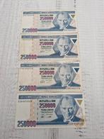 Turkse 250000 Lira 1998-2001, Ophalen of Verzenden, Overige landen, Setje