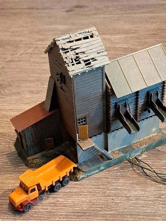 VOLLMER 5723 H0 GRINDOVERSLAG, Hobby en Vrije tijd, Modeltreinen | H0, Zo goed als nieuw, Brug, Tunnel of Gebouw, Gelijkstroom of Wisselstroom