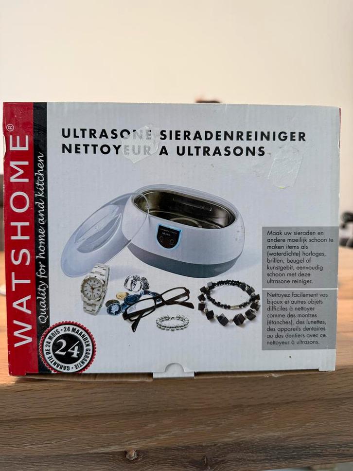 Ultrasone Sieradenreiniger - Nieuw in Doos!, Huis en Inrichting, Schoonmaakartikelen, Overige typen, Ophalen of Verzenden