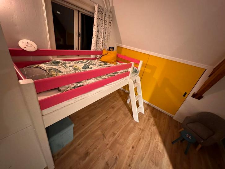 Flexa Hoogslaper - Gebruikt, Kinderen en Baby's, Kinderkamer | Stapelbedden en Hoogslapers, Gebruikt, Hoogslaper, Ophalen