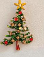 Kerstboom broche, Sieraden, Tassen en Uiterlijk, Broches, Ophalen of Verzenden, Zo goed als nieuw, Overige materialen