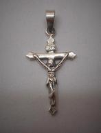 Zilveren kruis hanger nr.1304, Verzenden, Zo goed als nieuw, Kruis of Symbool, Zilver