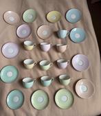 Arzberg 11 kopjes 14 schotels pastel fijn porselein jaren 60, Huis en Inrichting, Keuken | Servies, Gebruikt, Ophalen of Verzenden