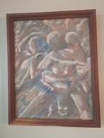 Abstract Schilderij Amisse - Niets Rechtvaardigt Geweld, Antiek en Kunst, Kunst | Schilderijen | Klassiek, Ophalen of Verzenden