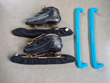 Klapschaatsen EVO Helium Maple Comet Laser T-bone ijzers beschikbaar voor biedingen