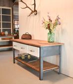 Bakkerswerkbank, Dressoir, Vintage werkbank, Oude werkbank, Ophalen of Verzenden