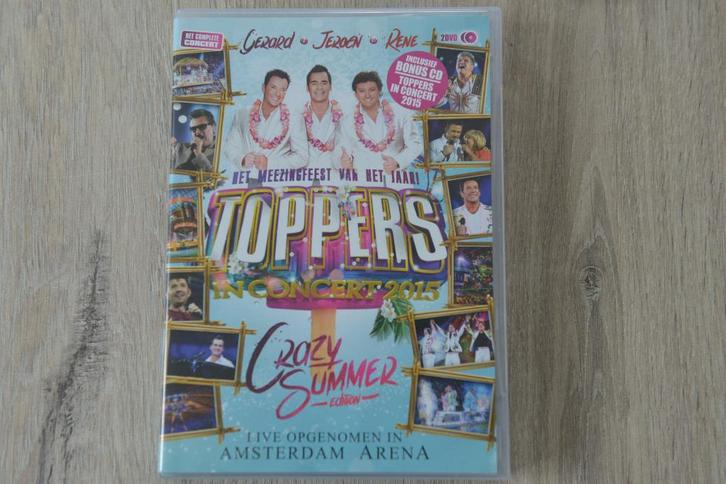 TOPPERS IN CONCERT 2015 -- 2DVDbox -- CRAZY SUMMER EDITION, Cd's en Dvd's, Dvd's | Muziek en Concerten, Zo goed als nieuw, Muziek en Concerten