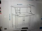 Hemnes secretaire/bureau wit, Ophalen of Verzenden, Zo goed als nieuw