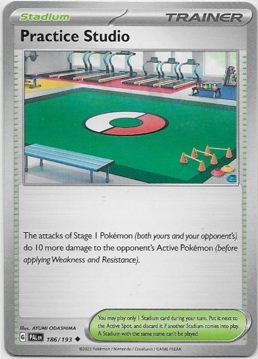 Paldea Evolved,  Practice Studio [uncommon] 186/193, Verzenden, Nieuw, Losse kaart