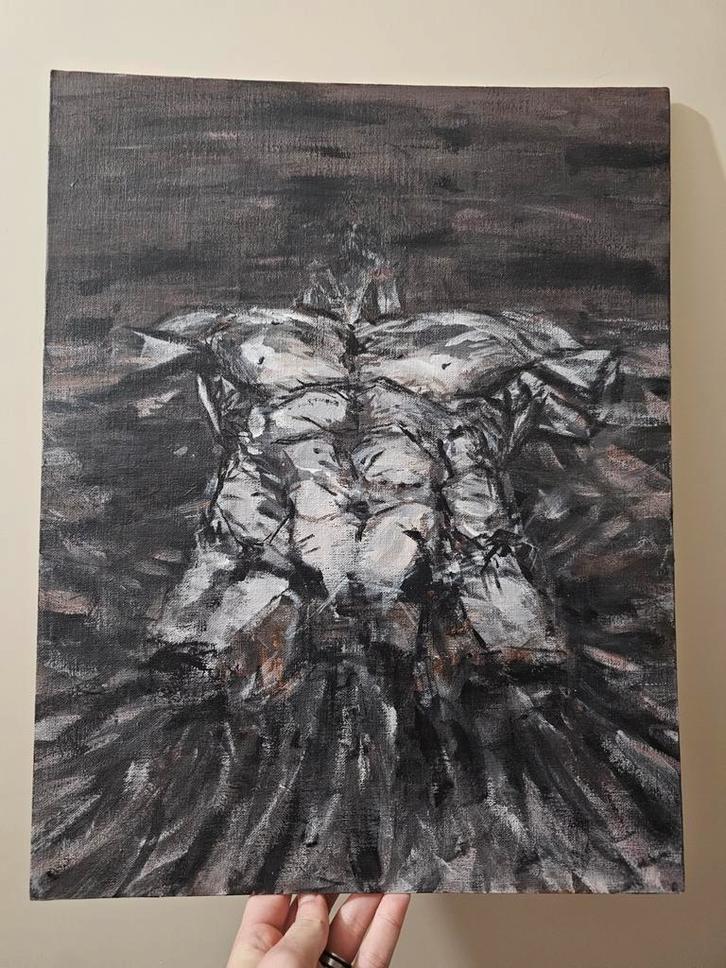 Abstracte Torso Schilderij, Antiek en Kunst, Kunst | Schilderijen | Klassiek, Ophalen of Verzenden