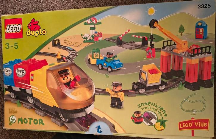Lego Duplo Trein met uitbreiding brug, 14x rails, Kinderen en Baby's, Speelgoed | Duplo en Lego, Zo goed als nieuw, Duplo, Complete set