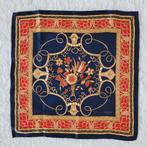 Vintage Lanvin Paris sjaaltje pochet 100% zijde bloemenprint, Lanvin Paris, Ophalen of Verzenden, Zo goed als nieuw, Sjaal