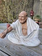 Prachtig beeld monnik krijger, Antiek en Kunst, Verzenden