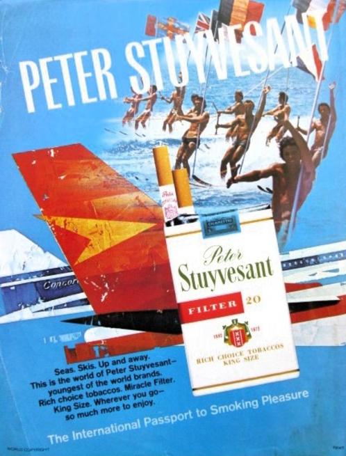 18 vintage advertenties Peter Stuyvesant sigaretten 1958-88, Verzamelen, Rookartikelen, Aanstekers en Luciferdoosjes, Gebruikt