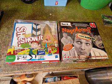 Rommelmarktspullen diverse o.a. boeken en spellen beschikbaar voor biedingen