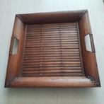 Teab Bamboe dienblad 40x40 cm NR B, Huis en Inrichting, Woonaccessoires | Dienbladen, Ophalen of Verzenden, Vierkant, Hout