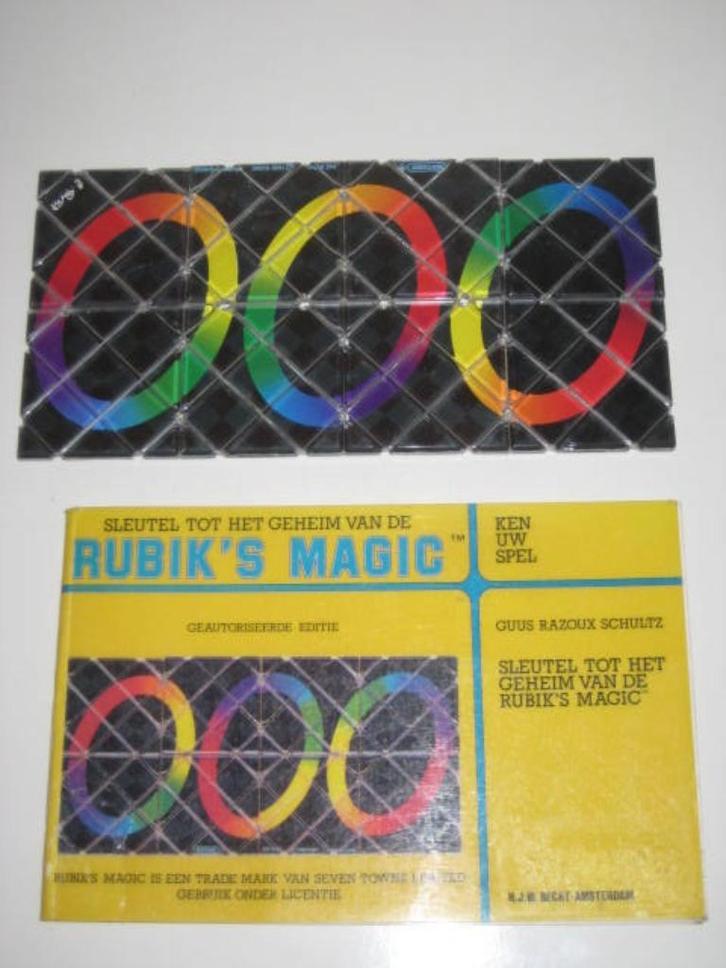 Rubik's magic + boekje,sleutel geheim van de Rubik's magic, Hobby en Vrije tijd, Denksport en Puzzels, Gebruikt, Overige typen