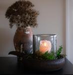 Houten schaal met handvat, Desert Rose, Schaal, Info@desert-rose.nl, Rond