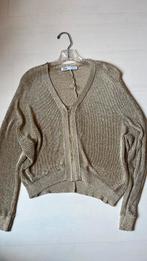 Zara goud/brons vest met rits - maat L, Overige kleuren, Zara, Maat 42/44 (L), Ophalen of Verzenden