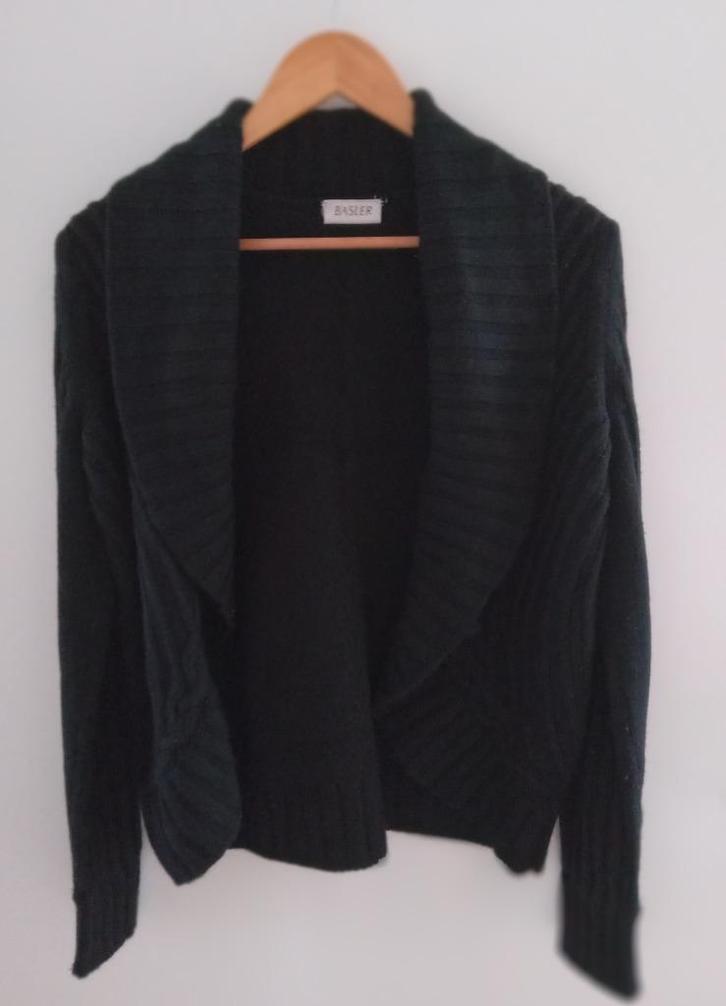 Basler zwart 100 % scheerwollen vest, maat 40, Kleding | Dames, Truien en Vesten, Zo goed als nieuw, Maat 38/40 (M), Zwart, Verzenden