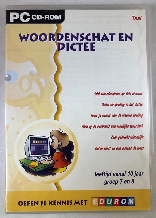 PC CD-ROM Woordenschat en dictee - EDUROM groep 7 en 8 Taal, Spelcomputers en Games, Games | Pc, Nieuw, Puzzel en Educatief, 1 speler