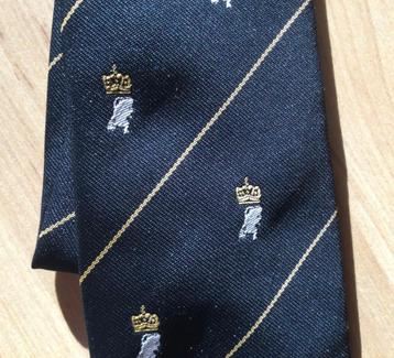 Stropdas zwart Nederland met kroon, crown collection beschikbaar voor biedingen