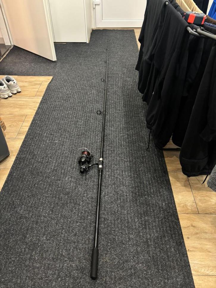 Mitchell GT Pro Carp karperhengel 3.30m + molen + hoes, Watersport en Boten, Hengelsport | Karpervissen, Gebruikt, Molen, Ophalen