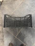 Kunststof Krat zwart  - Ideaal voor Opslag! 50x30x24 cm, Doe-het-zelf en Verbouw, Kratten en Dozen, Ophalen, Gebruikt, 40 tot 60 cm