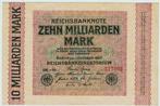 21-811 Duitsland 10 miljard mark 1923, Postzegels en Munten, Bankbiljetten | Europa | Niet-Eurobiljetten, Verzenden, Duitsland