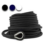 Ankerlijn Loodverzwaard 10mm x 20m met RVS Oog, Info@bateaubootservice.nl, Nieuw, Lijn of Blok, Bateau Bootservice