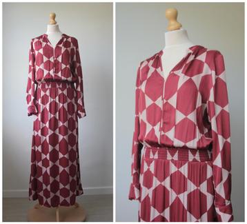 Studio Anneloes - hele mooie maxi jurk / rood roze / maat L beschikbaar voor biedingen