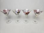 # 4 Pokertini Cocktail Martini Glazen, Ophalen of Verzenden, Zo goed als nieuw, Overige typen