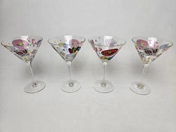 # 4 Pokertini Cocktail Martini Glazen beschikbaar voor biedingen