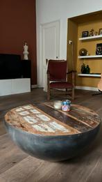 Bowl salontafel 70cm diameter, Huis en Inrichting, 50 tot 100 cm, Verzenden, Rond, Zo goed als nieuw