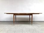 Vintage mid-century verlengbare eettafel, Huis en Inrichting, Tafels | Eettafels, Ophalen, Gebruikt, Vintage, 200 cm of meer