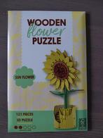 Houten Zonnebloem Puzzel - Knutselset, nieuw!, Ophalen of Verzenden, Nieuw, Knutselwerk