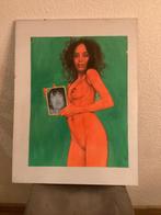 Aat Veldhoen – origineel werk 1972 – gemengde techniek, Ophalen