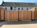 Hout/beton antraciet boton schutting  inclusief montage, Ophalen, 1 tot 2 meter, 6 meter of meer, Nieuw