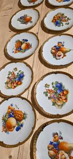 Antieke bordjes met gouden rand, Antiek en Kunst, Ophalen