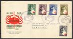 E23 - kankerbestrijding 1955, Postzegels en Munten, Postzegels | Eerstedagenveloppen, Nederland, Beschreven, Verzenden