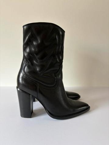 Bronx cowboy enkellaarzen zwart leer – maat 37 - Americana beschikbaar voor biedingen