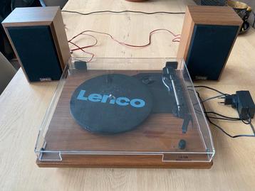 LENCO LS-100WD - Platenspeler met 2 externe speakers - Hout beschikbaar voor biedingen