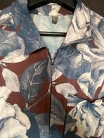 Boilersuit bloemenprint m blauw wit Bordeaux, Ophalen of Verzenden, Boilersuit overall jumpsuit, Zo goed als nieuw