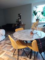 Eetkamerstoelen geel, Huis en Inrichting, Stoelen, Ophalen, Gebruikt, Overige kleuren, Vier