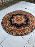 Super Leuk Rond Vintage Vloerkleed Zuiver Scheerwol., Ophalen, Zo goed als nieuw, Rond