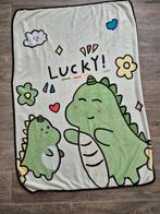 Fleecedeken dinosaurus, Ophalen of Verzenden, Zo goed als nieuw, 100 cm of meer, Deken