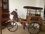Antiek paard met wagen groot, Antiek en Kunst, Ophalen